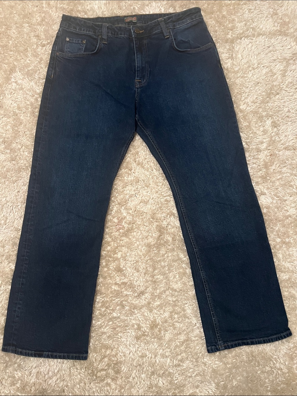 Tecovas Men's Dark Blue Straight Jeans
